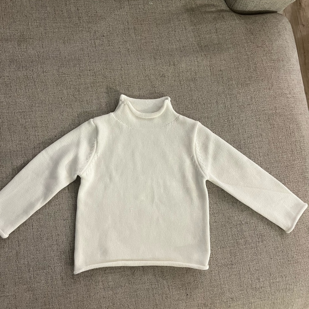 White Turtleneck Sweater